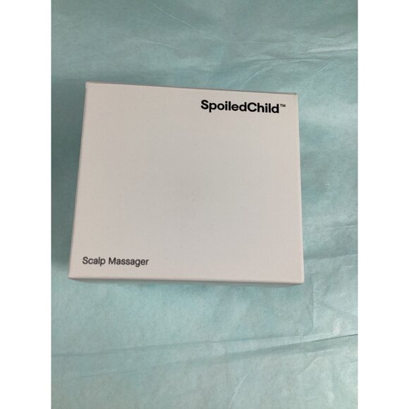SpoiledChild Scalp Massager With Box White haircare Hairbrush Hair treatment NEW - Picture 1 of 4